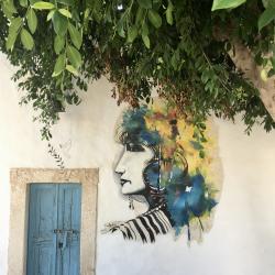 Erriadh ist nicht nur Sitz der Synagoge sondern auch bekannt für seine fantasievollen Streetart-Graffitis  - (c) Enric Boixadós